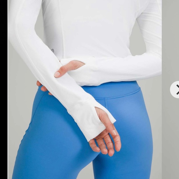 39. Lululemon Its Rulu Run Cropped Half-Zip White - Picture 5 of 5